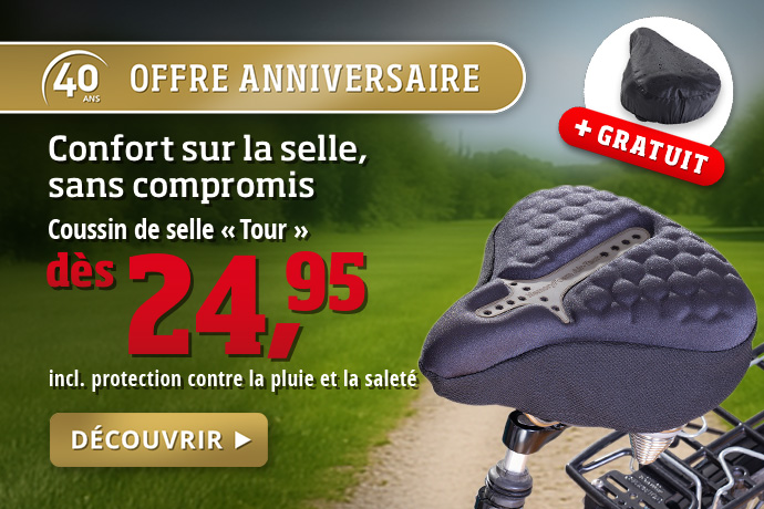 Offre anniversaire Coussin de selle « Tour » - Confort sans compromis