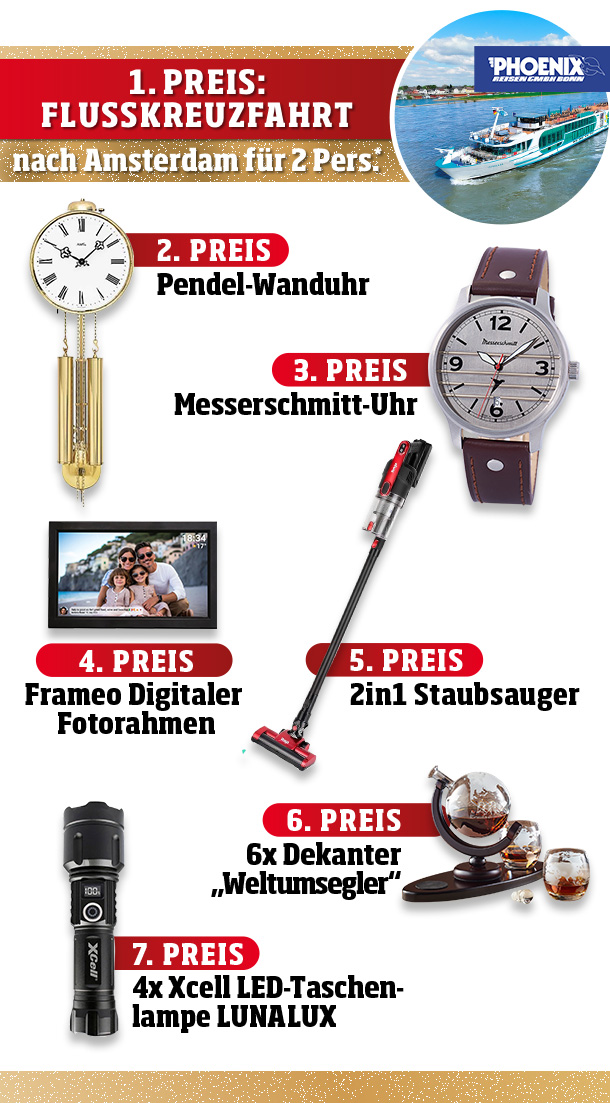 Gewinnspiel weitere Preise