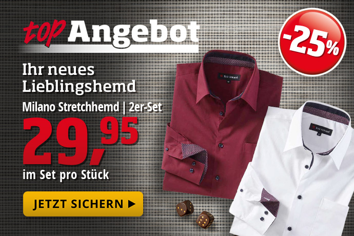 Topangebot - Milano Stretchhemd Set