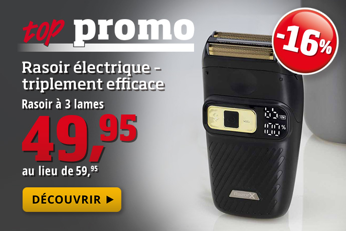 top promo - Rasoir à 3 lames