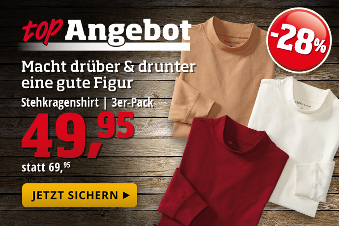 Topangebot - Stehkragenshirt