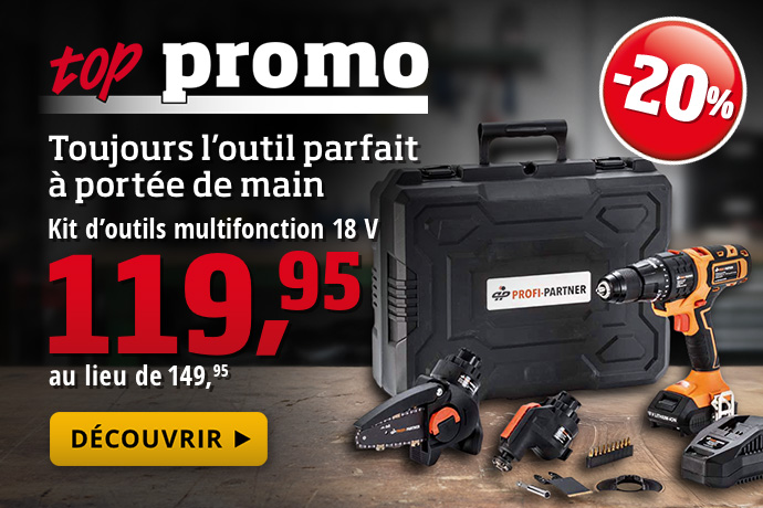 Top promo - KIt d’outils multifonction 18 V
