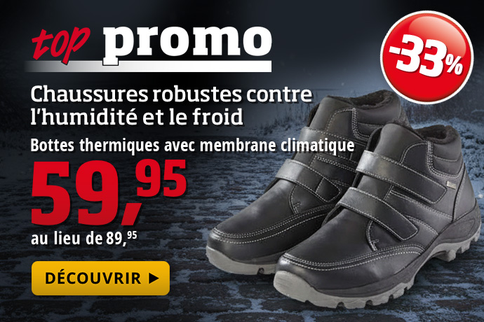 Top promo - Bottes thermiques avec membrane climatique