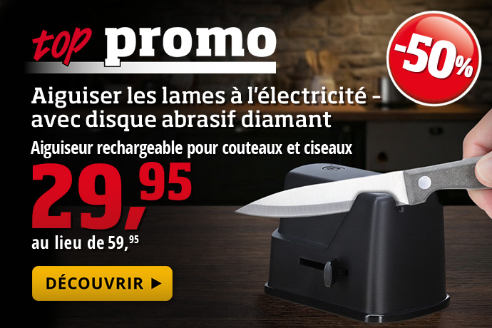 Top promo - Aiguiseur pour couteaux et ciseaux