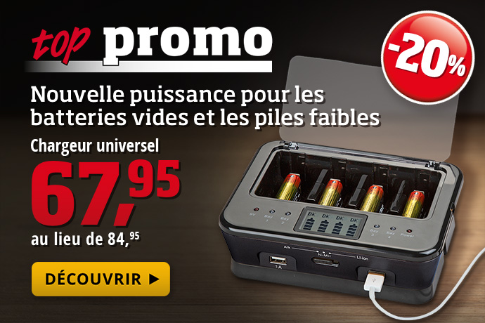 Top promo - Chargeur universel