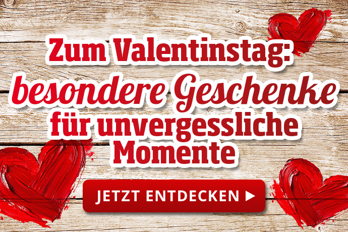 Zum Valentinstag besondere Geschenke für unvergessliche Momente