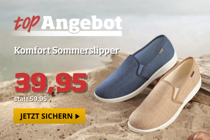 Topangebot - Komfort Sommerslipper