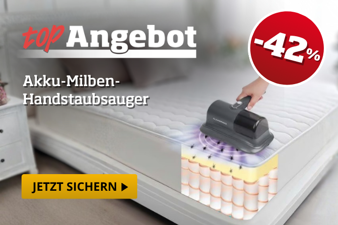 Top Angebot - Akku-Milben-Handstaubsauger