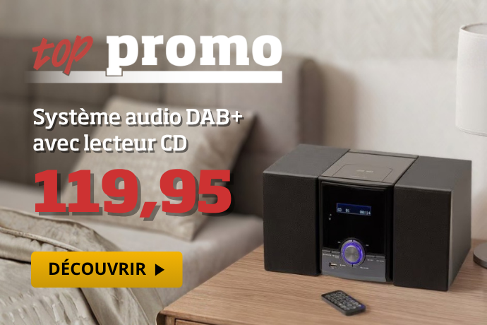 Top promo - Système audio DAB+ avec lecteur CD