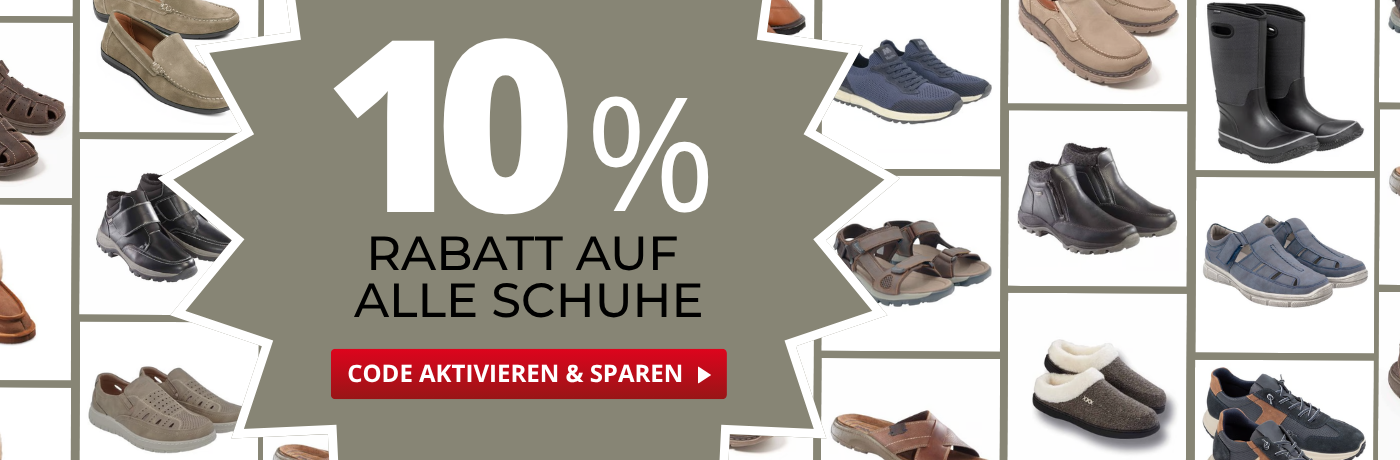 10% Rabatt auf alle Schuhe