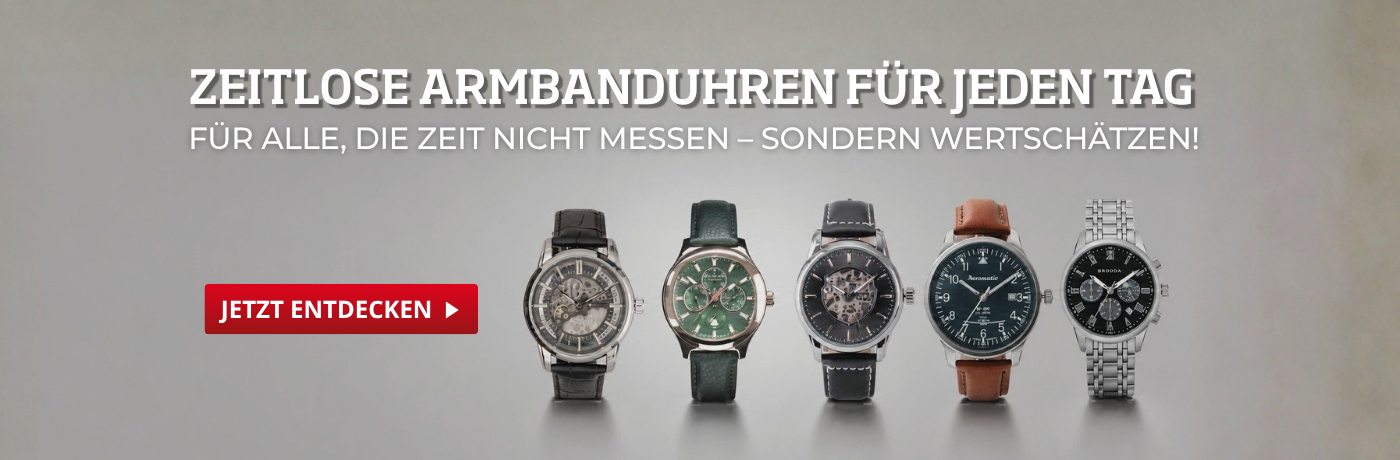 Zeitlose Armbanduhren für jeden Tag