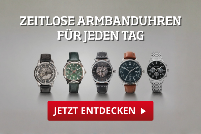 Zeitlose Armbanduhren für jeden Tag