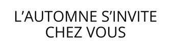 Une touche d’automne chez vous