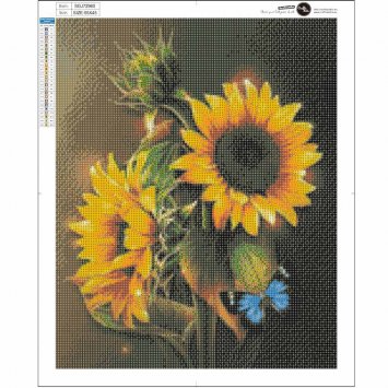 Diamant-Malerei, Sonnenblume