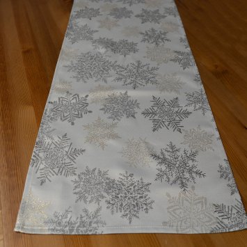 Tischläufer, Schneeflocken