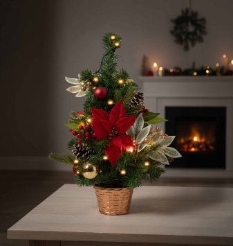 Sapin de Noël décoré avec des LED