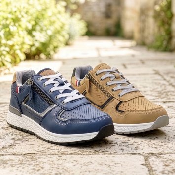 Schnürschuh mit Reißverschluss