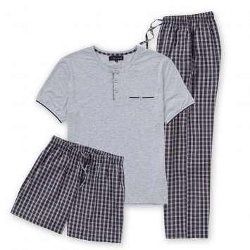 Pyjama Kurz 3teilig