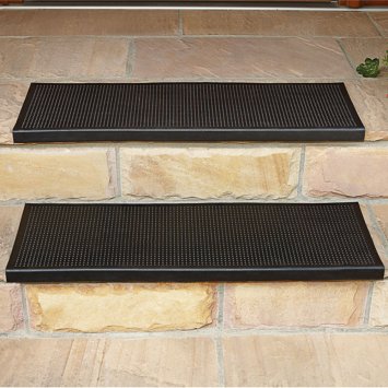 Paillasson antidérapant avec nez de protection (lot de 2 pièces)