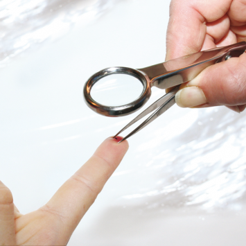 Pincette à loupe