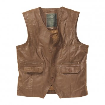 Gilet en cuir nappa d'agneau