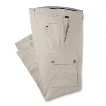 Fleckenabw. Cargohose,beige