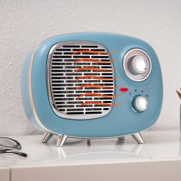 Keramikheizlüfter im Retro-Design