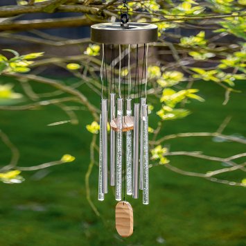 Solar Windspiel mit Farbwechsel