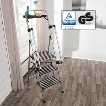 Escabeau de sécurité à 3 marches