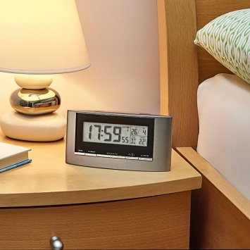 Réveil solaire radiopiloté silencieux
