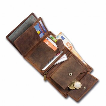 Rindleder-Geldbörse