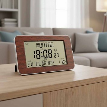 Funkgesteuerte Kalenderuhr