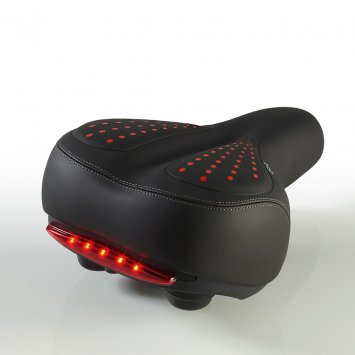 Gel-Sattel mit Rücklicht