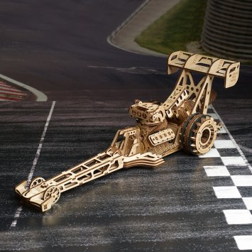 Maquette en bois : dragster