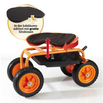 Siège de travail roulant avec frein