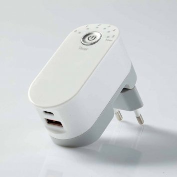 Kombi-Steckdosenadapter mit Timer