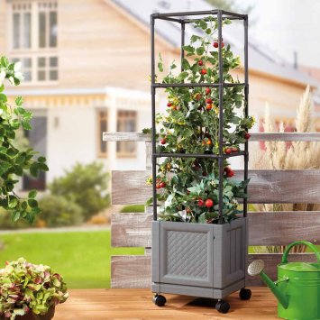 Tour XXL à roulettes pour plantes
