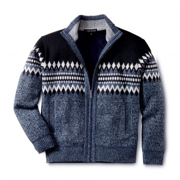 Strickjacke im Norwegerstil