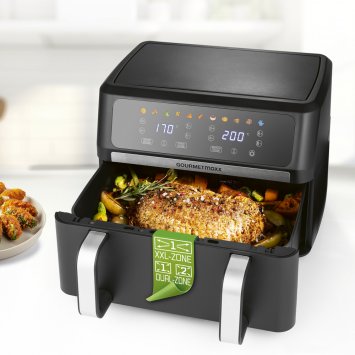 Friteuse à air chaud avec double panier