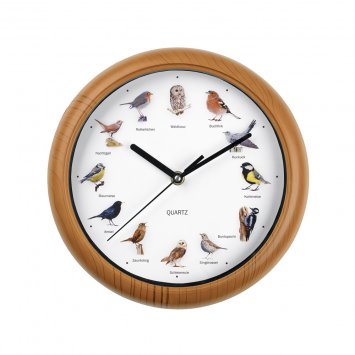 Wanduhr mit Vogelstimmen