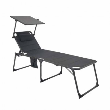 Chaise longue pliante solaire