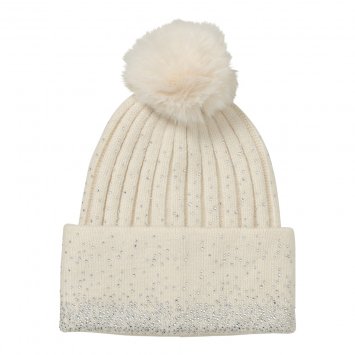Strickmütze mit Glitzer
