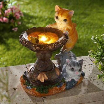 Solarleuchte "Katzenbrunnen"