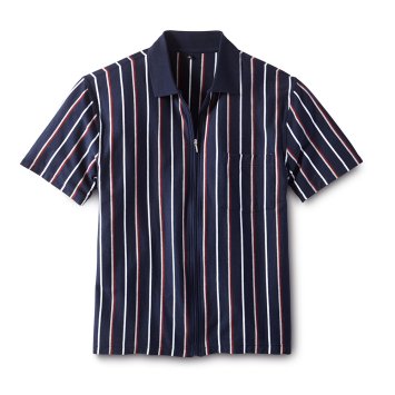Poloshirt mit Ganzreißverschluss