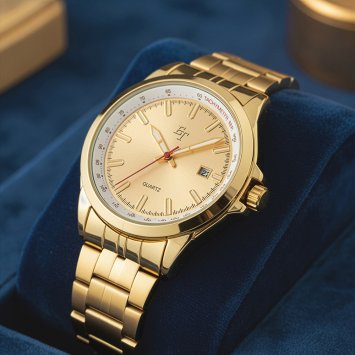 Votre cadeau : horloge classique « Gold »