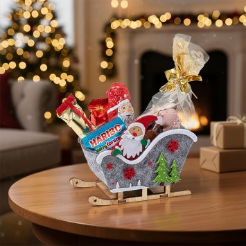 Nikolaus-Schlitten mit Leckerei