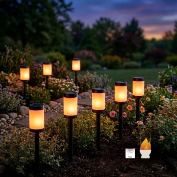Lampes solaires à flamme