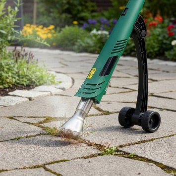 Elektrischer Unkrautvernichter mit Rollen