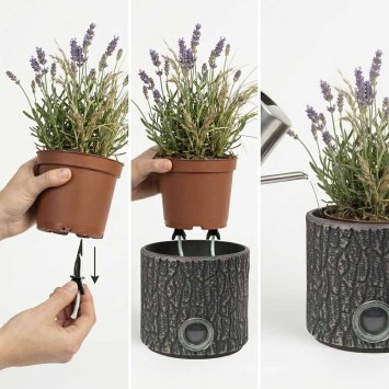 Pots de fleurs à arrosage automatique