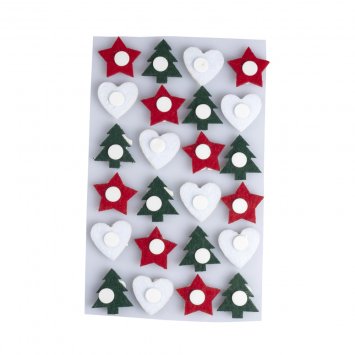 Autocollants en feutre « Calendrier de l'Avent »